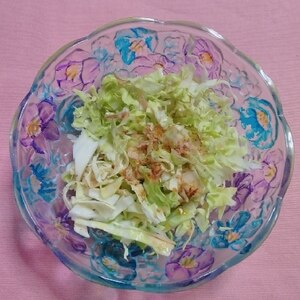 簡単♪鰹節でおつまみキャベツサラダ✧˖